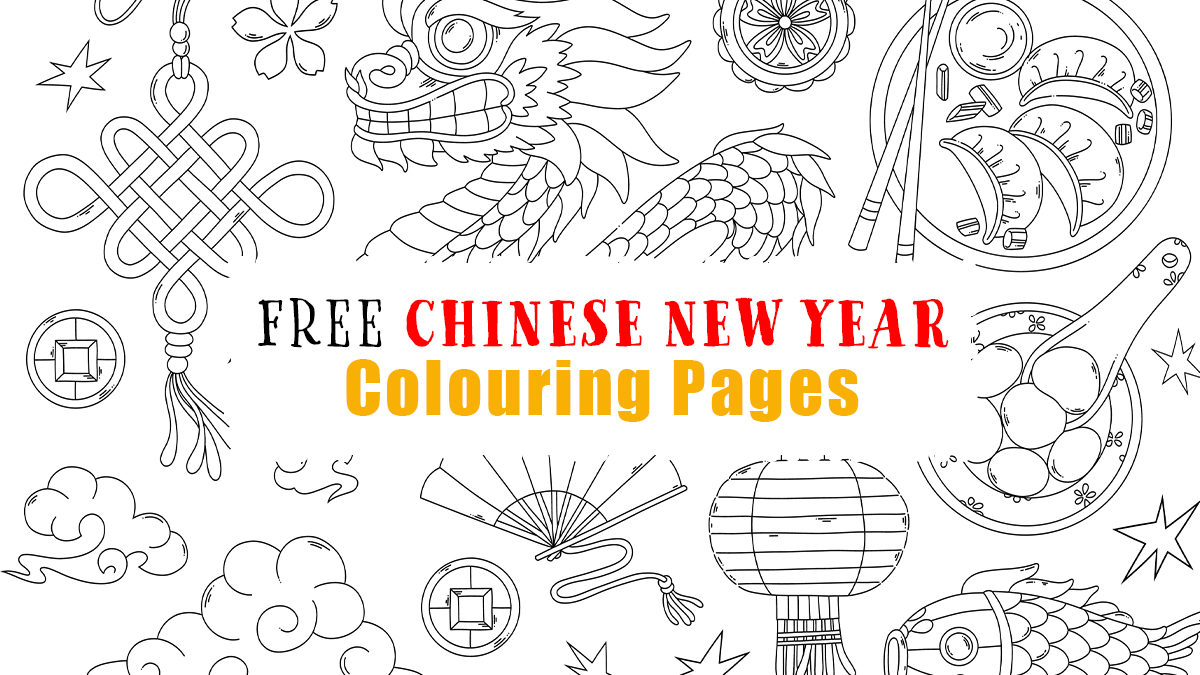 Free chinese new year colouring pages for kids