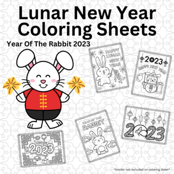 Chineselunar new year coloring pages by joys printables tpt