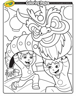 Lunar new year free coloring pages