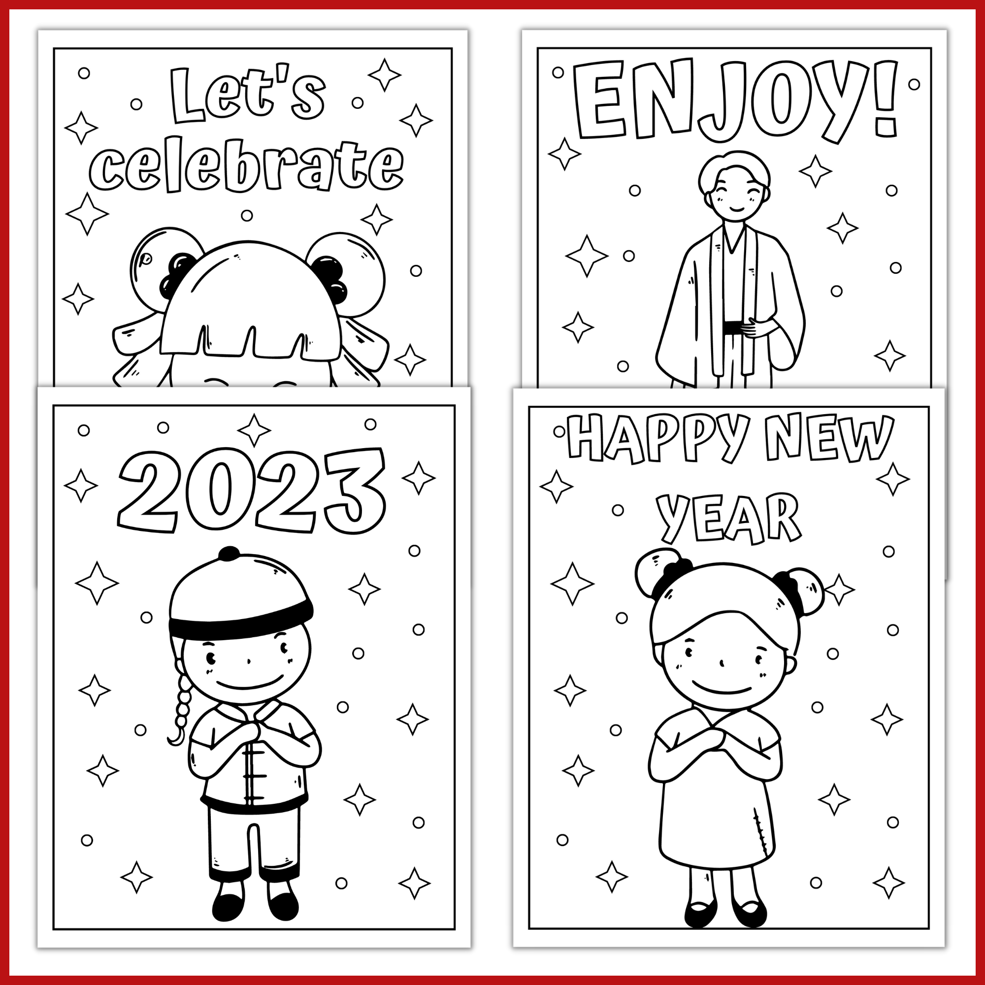 Chinese new year coloring pages chinese new year activities made by teachers