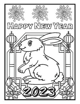 Lunar new year coloring pages by qetsy tpt