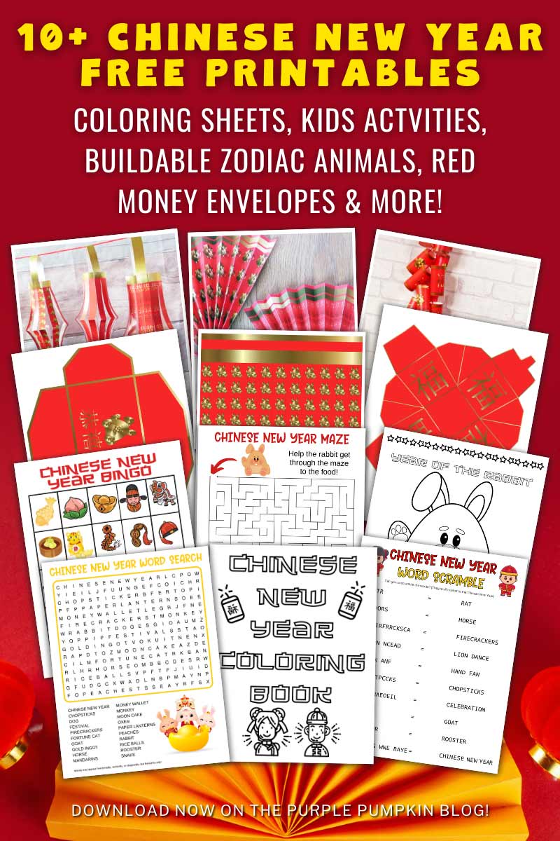 Free chinese new year printables inc red money envelopes