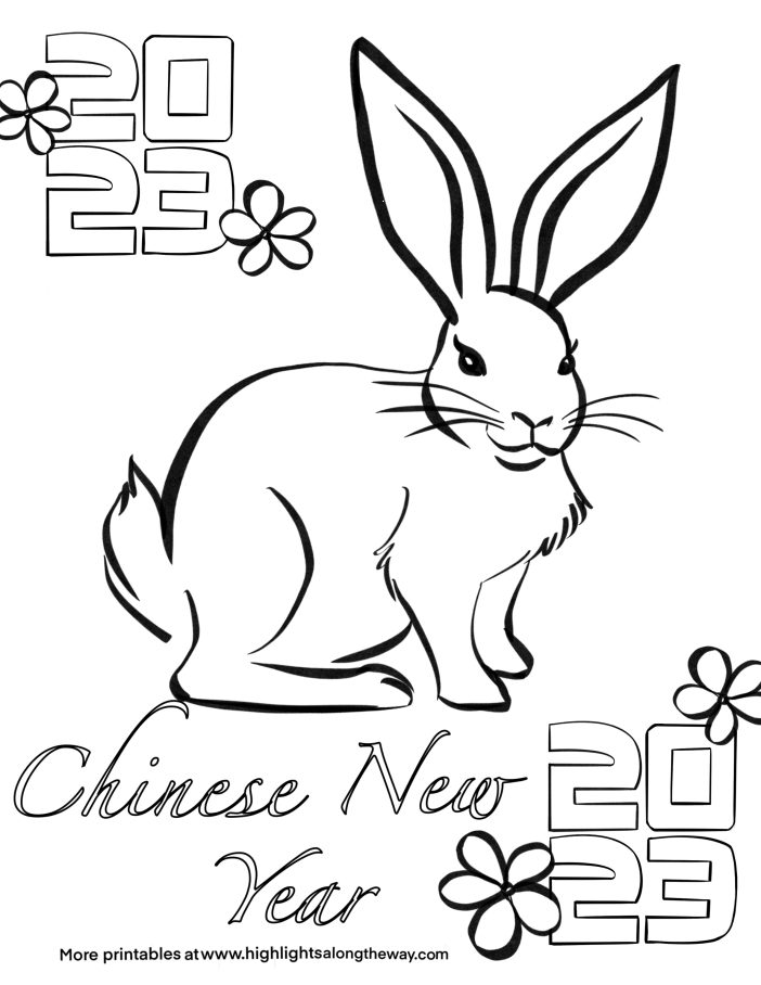 Lunar new year coloring pages