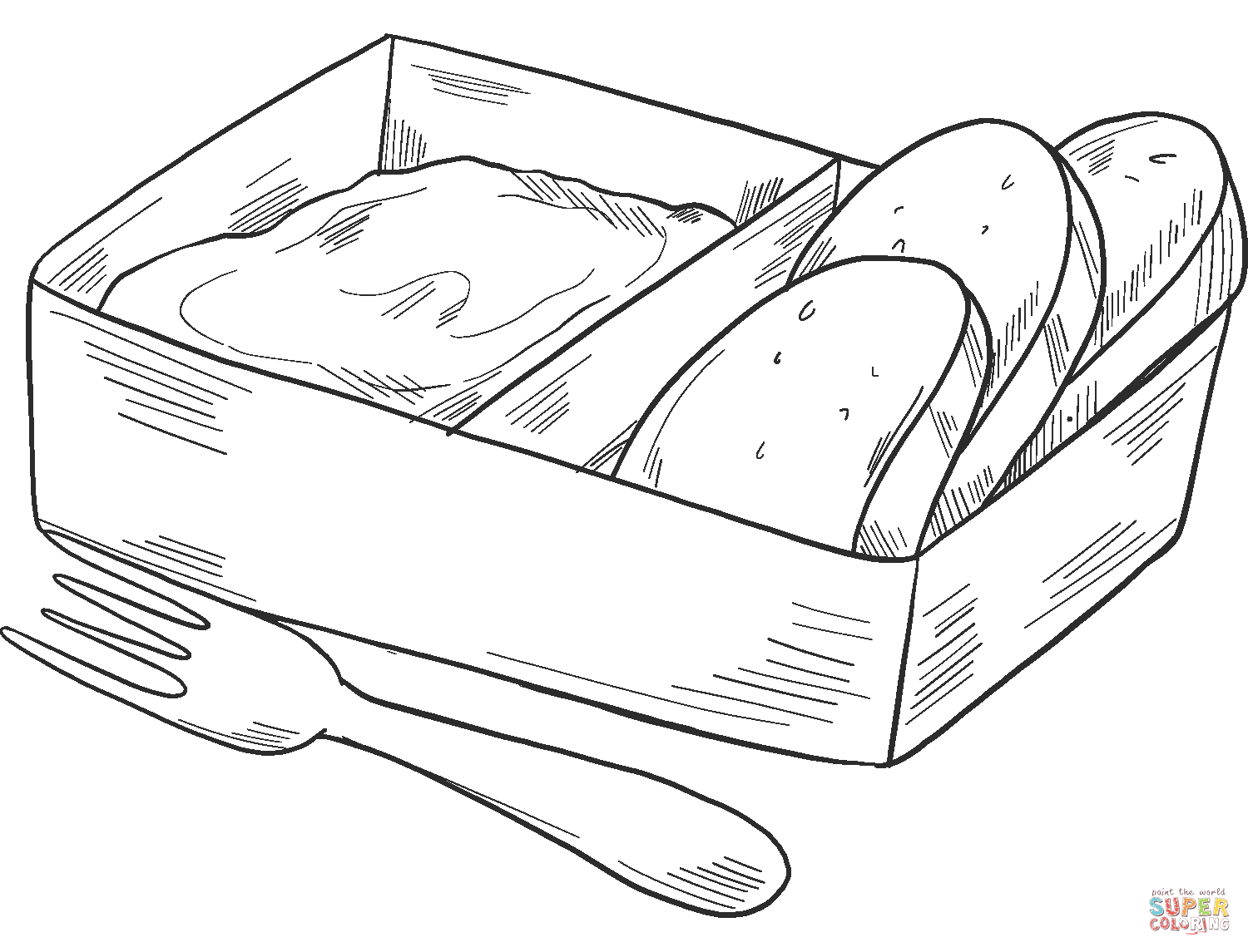 Lunch box coloring page free printable coloring pages