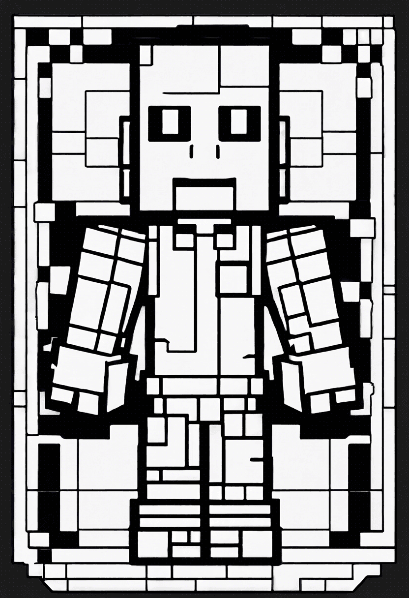 Minecraft coloring pages