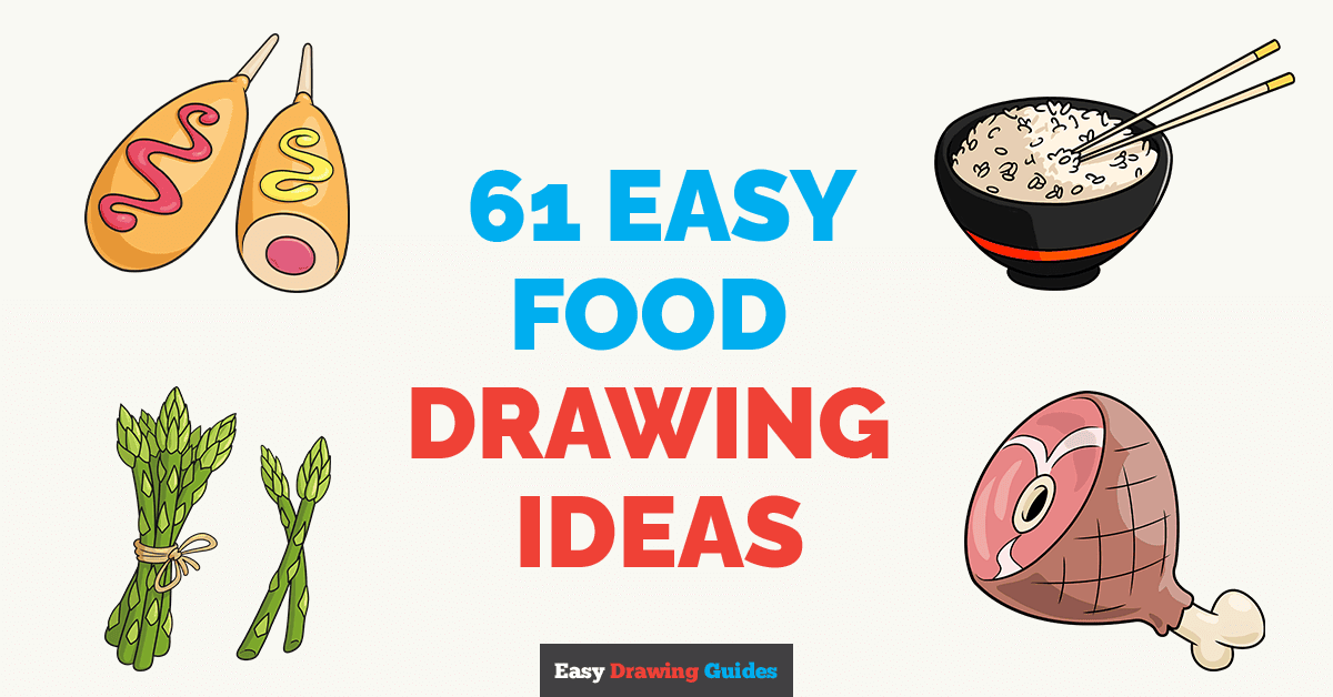 Easy food drawing tutorials