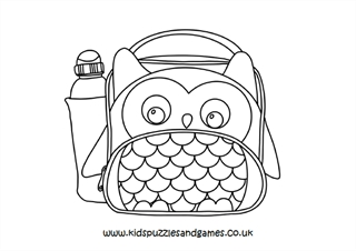 Owl lunch bag louring