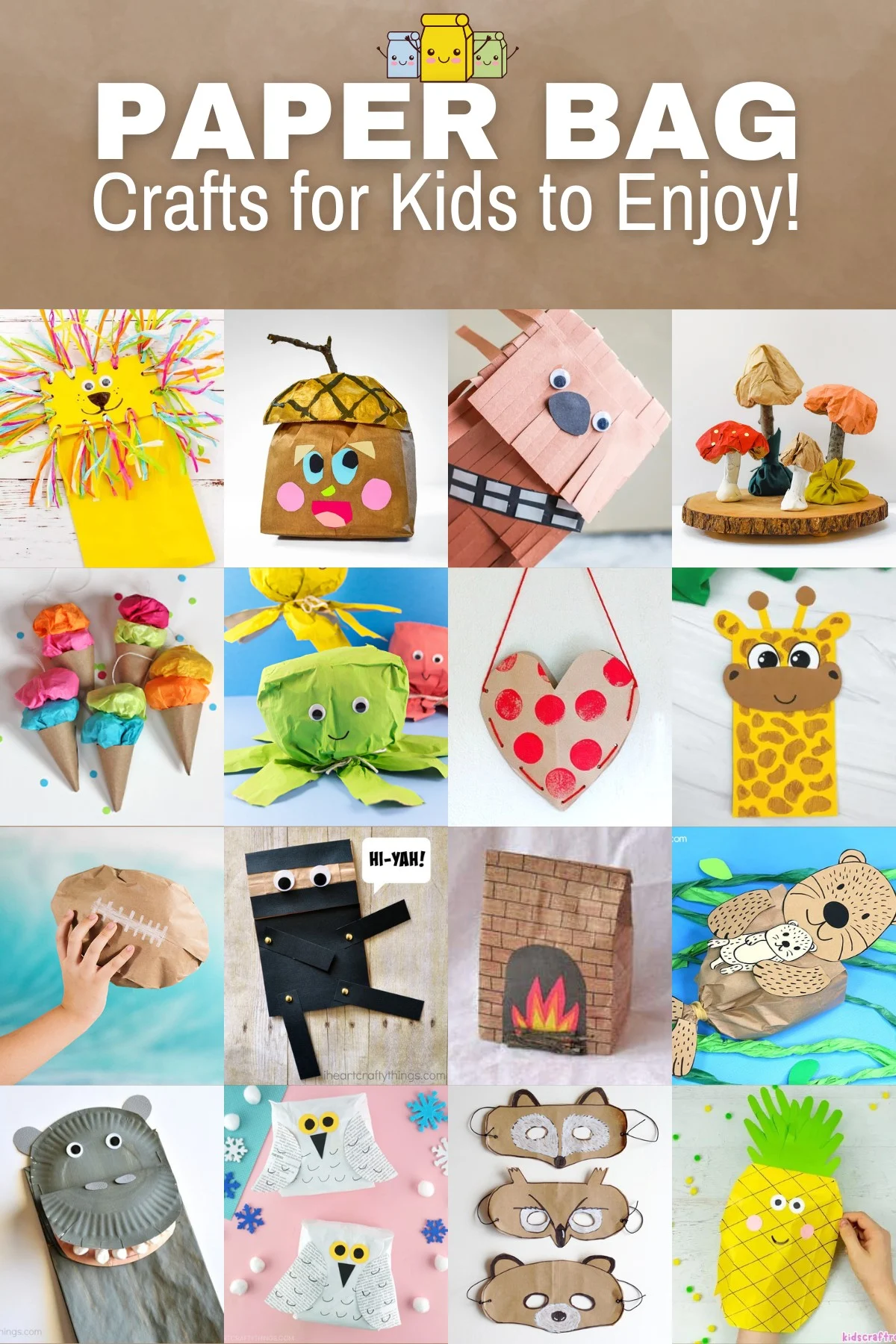 Paper bag crafts for kids