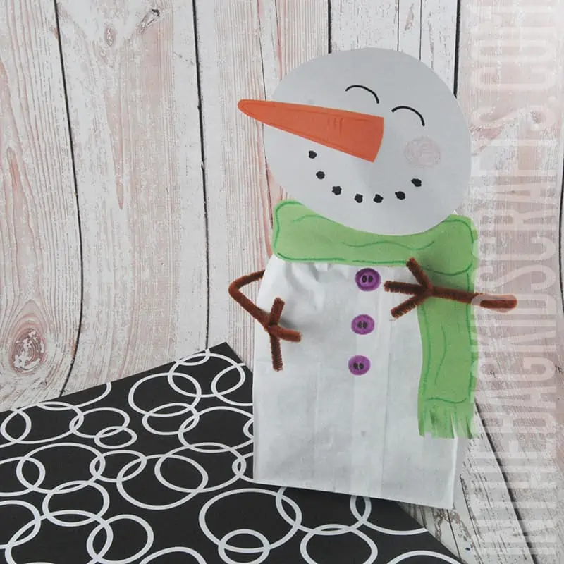 Snowman craft with free template â in the bag kids crafts