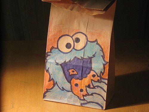 Lunch bag art drawing bag paper lunch bags paper bag design