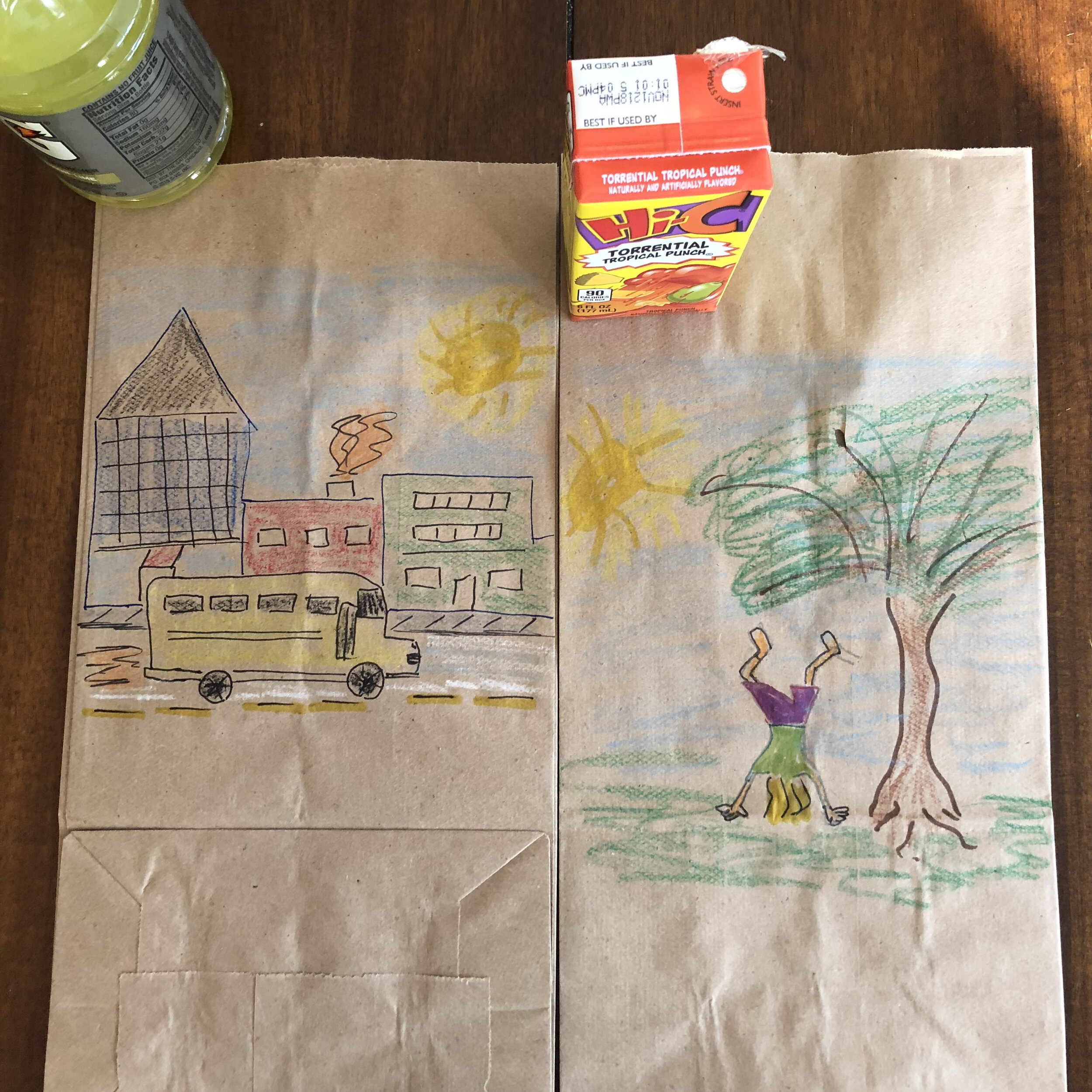 Lunch bag art dad