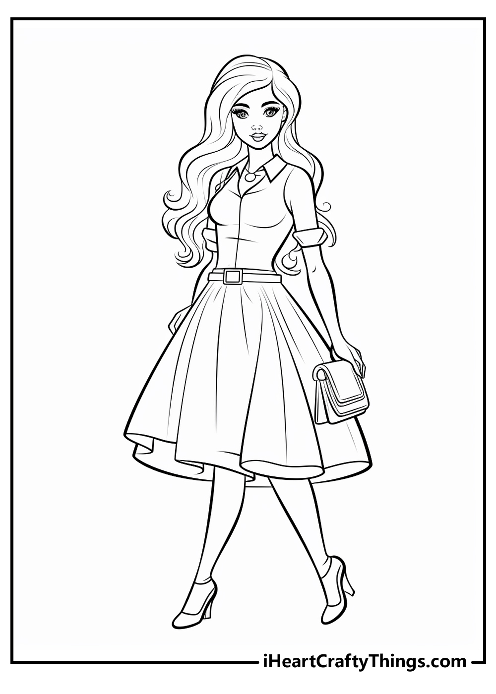 Barbie coloring pages free printables