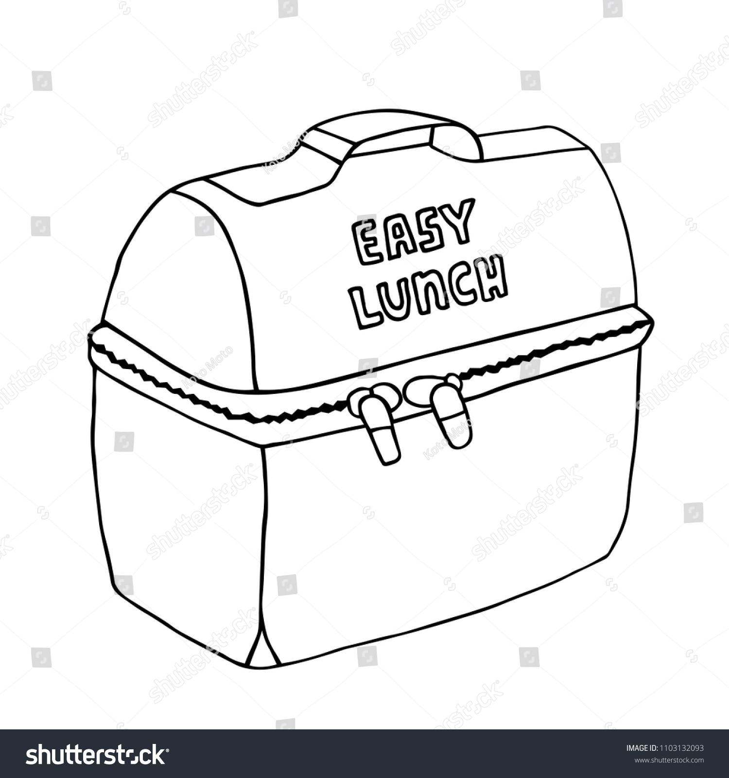 Lunch bag easy lunch illustration lunch stock vector royalty free