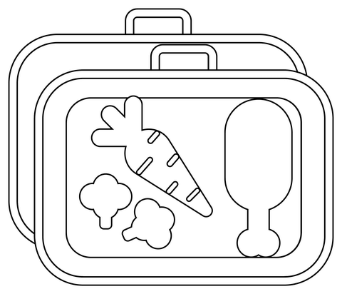 Lunchbox coloring page free printable coloring pages