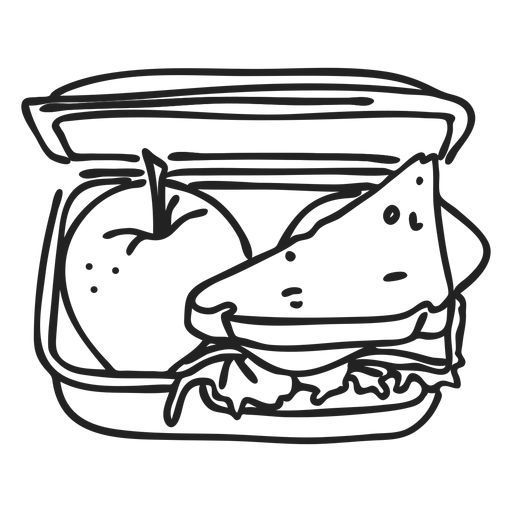 School lunch box doodle school lunch box school lunch doodles