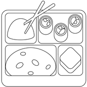 Lunch coloring pages free printable pictures