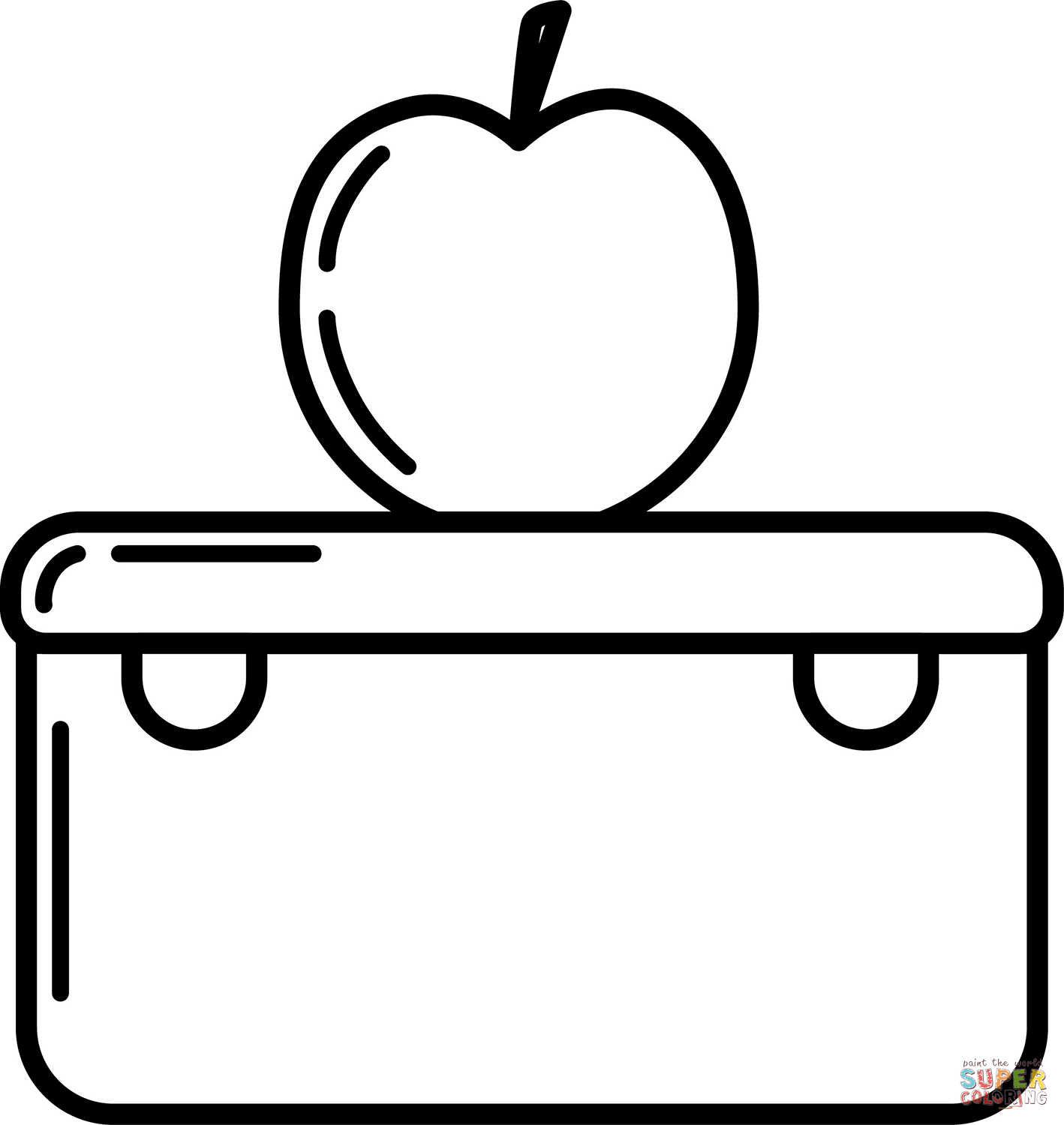 Lunchbox coloring page free printable coloring pages