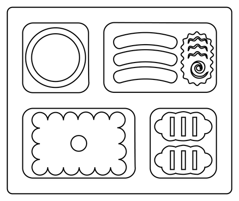 Bento box coloring page free printable coloring pages