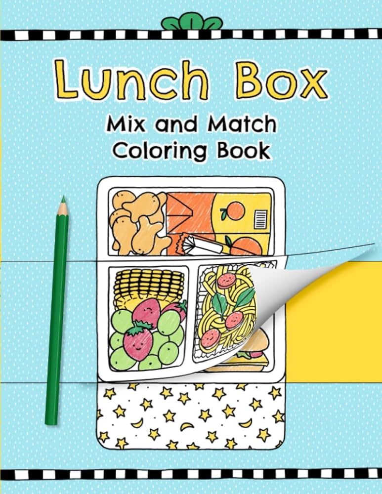 Lunch box mix and match coloring book press jormation books