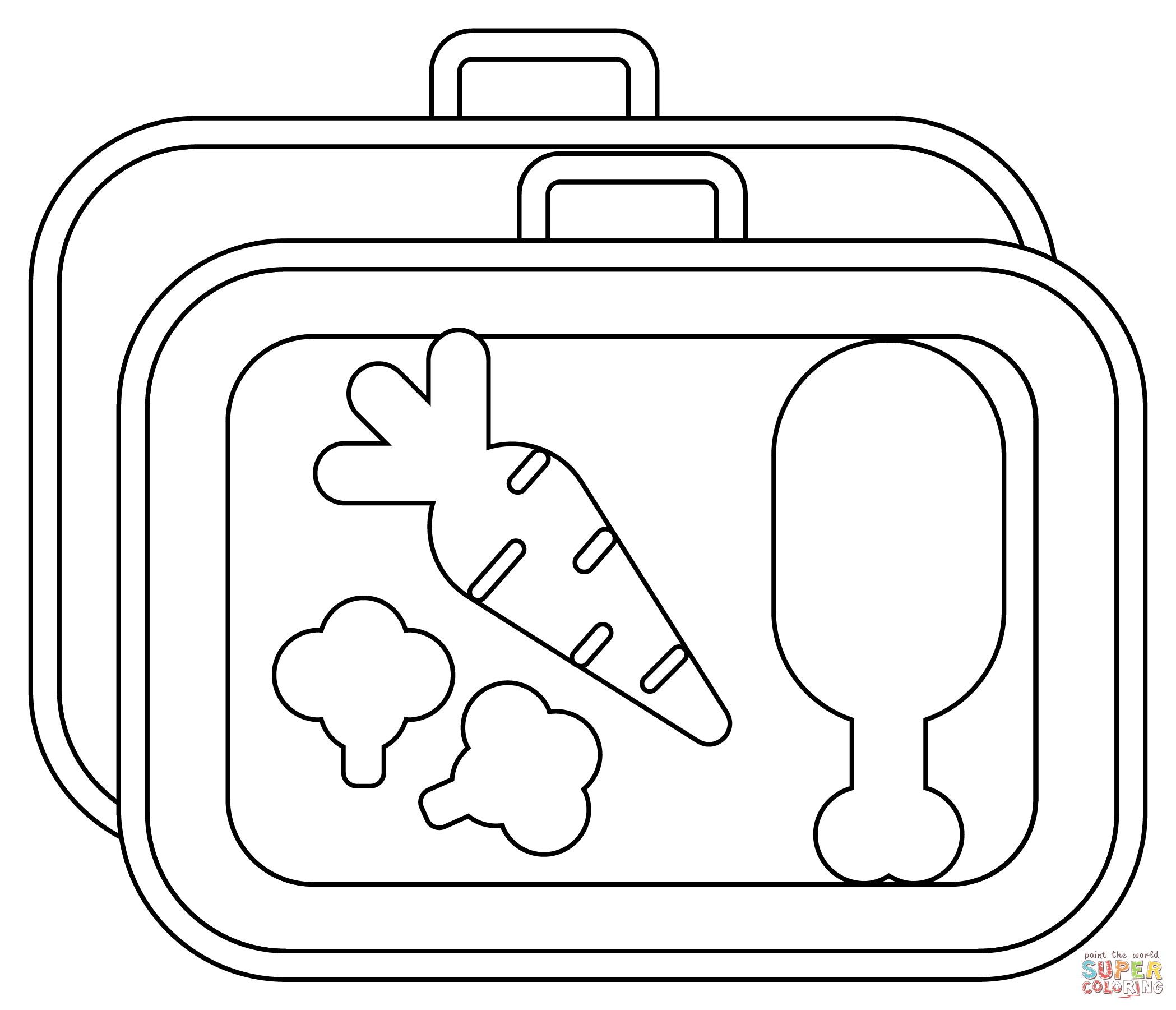 Lunchbox coloring page free printable coloring pages