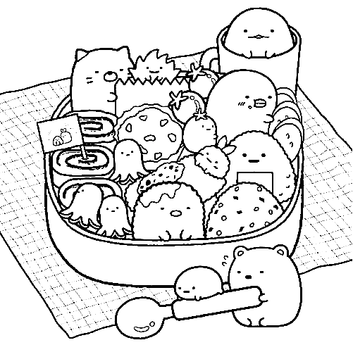 Sumikko gurashi coloring pages printable for free download