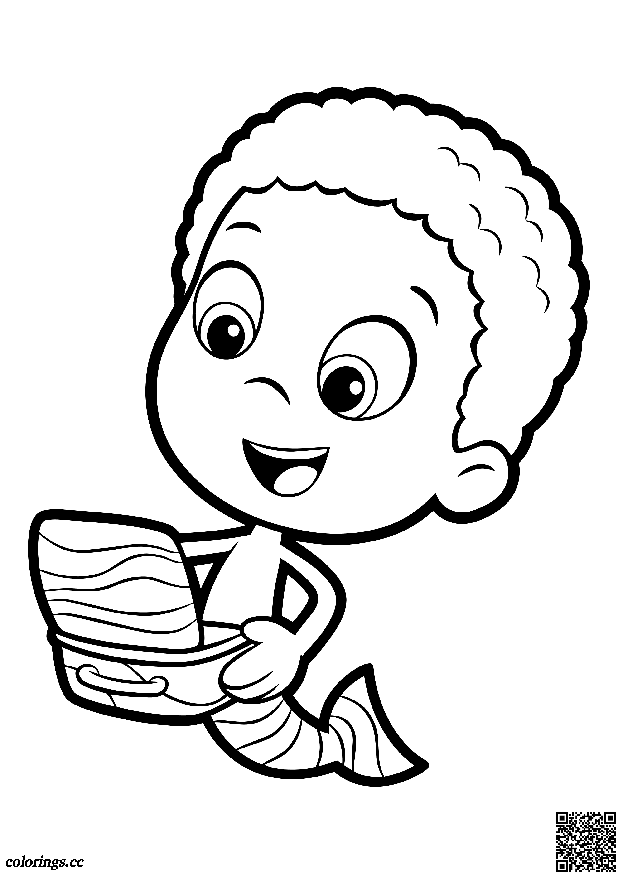 Goby with lunch box coloring pages guppies and bubbles coloring pages