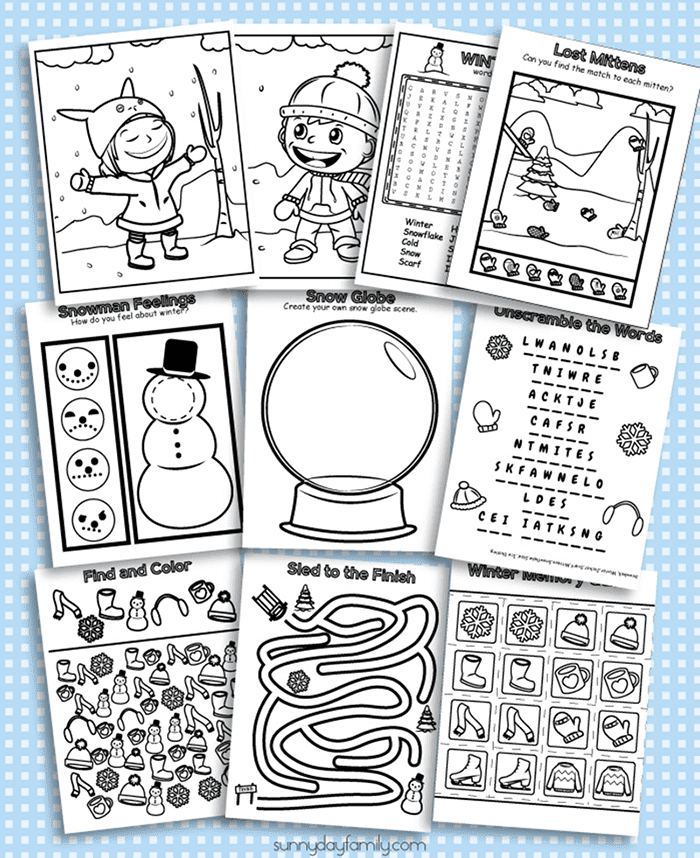 Heartwarming free printable winter lunch box notes for kids sunny day family