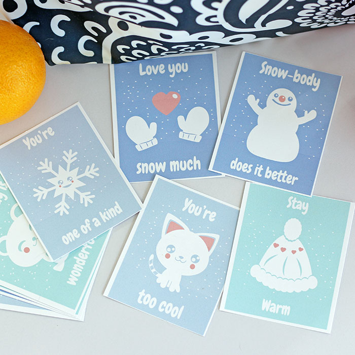 Heartwarming free printable winter lunch box notes for kids sunny day family