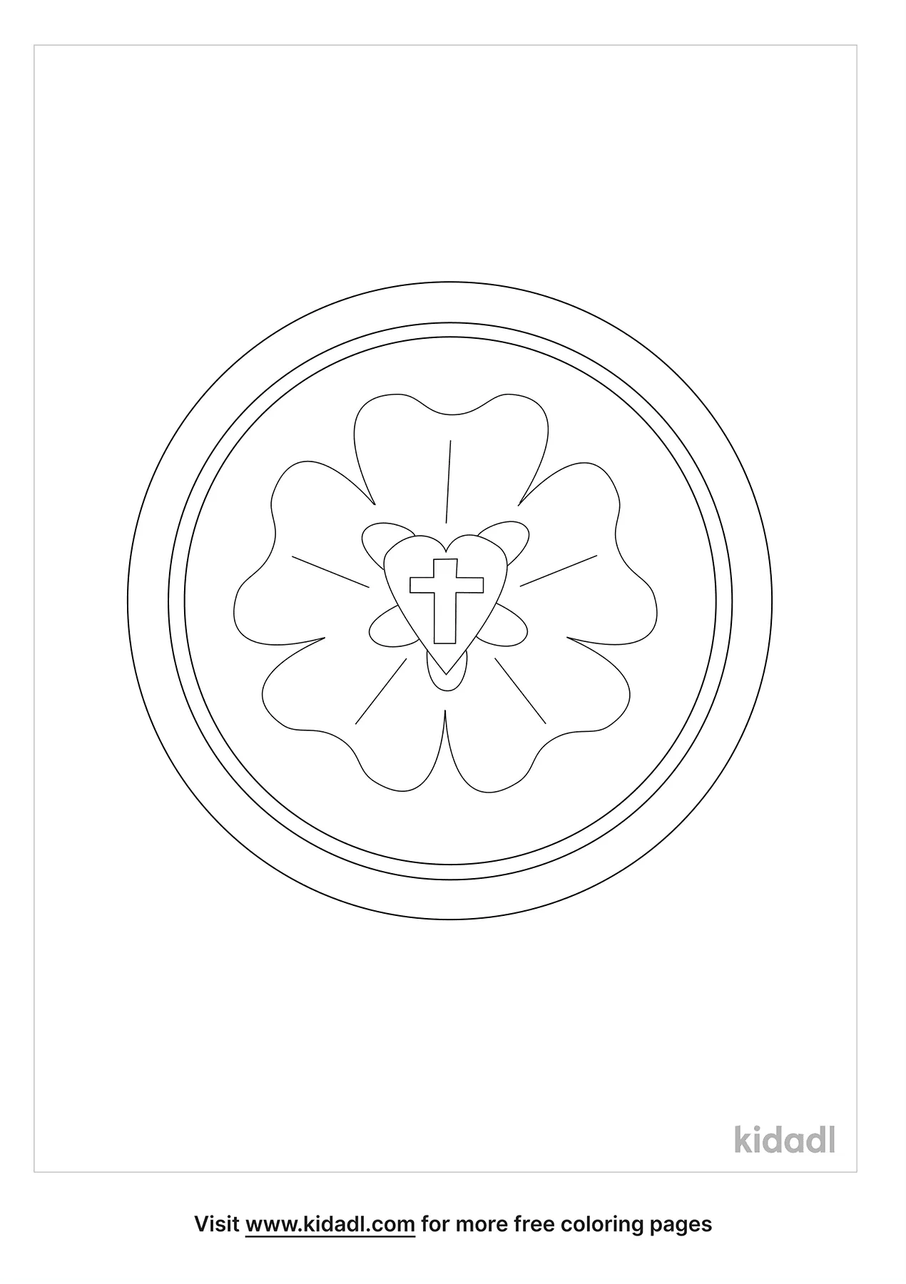 Free luther rose coloring page coloring page printables