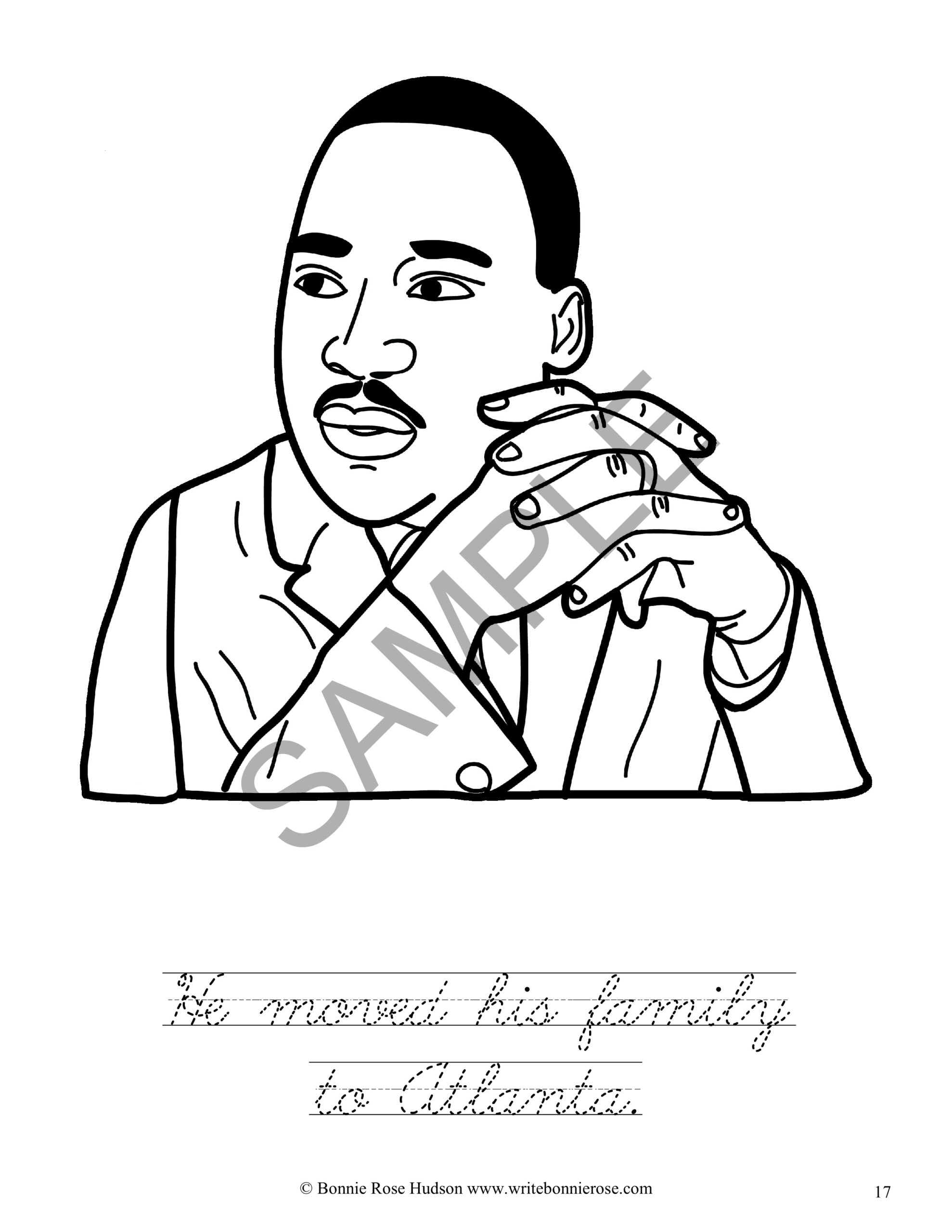 Martin luther king jr coloring book