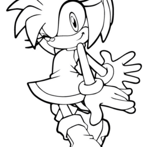 Amy rose coloring pages printable for free download