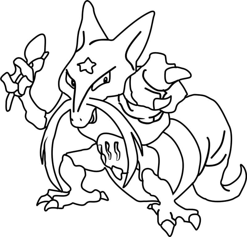 Happy kadabra coloring page