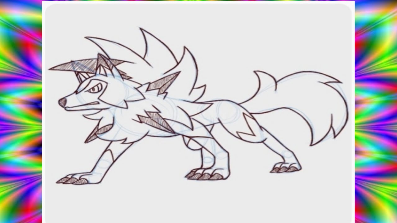 O dibujar a lycanroc