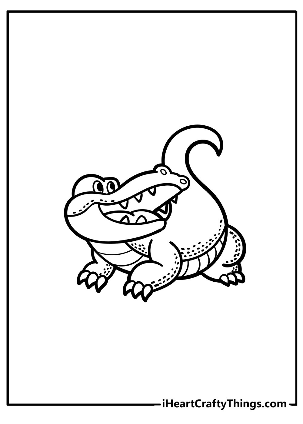 Crocodile coloring pages free printables