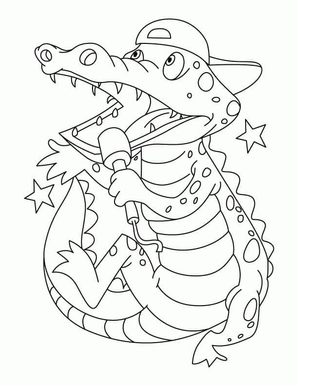 Crocodile coloring pages