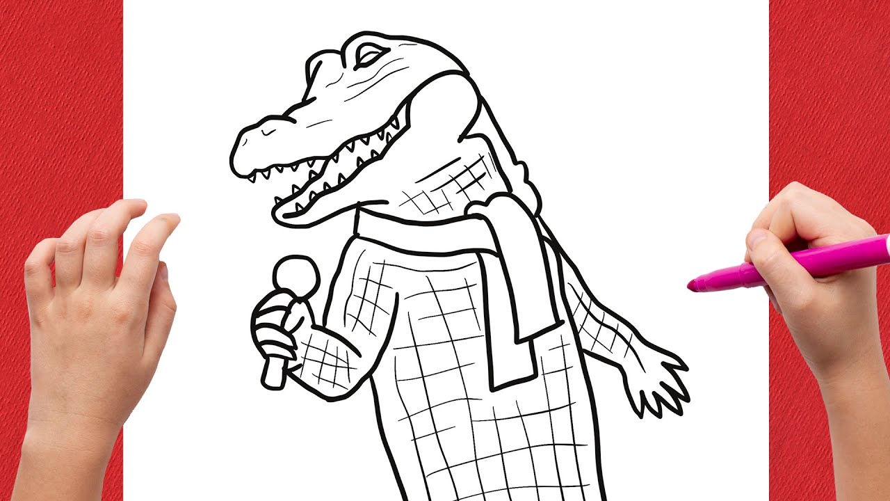 How to draw lyle lyle crocodile