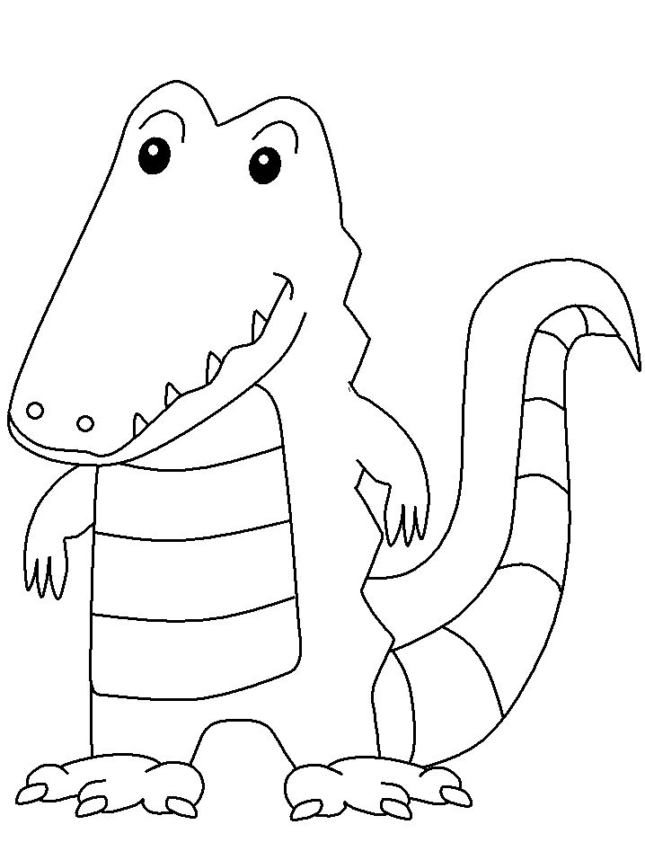 Easy crocodile coloring page animal coloring pages dolphin coloring pages crocodile animal