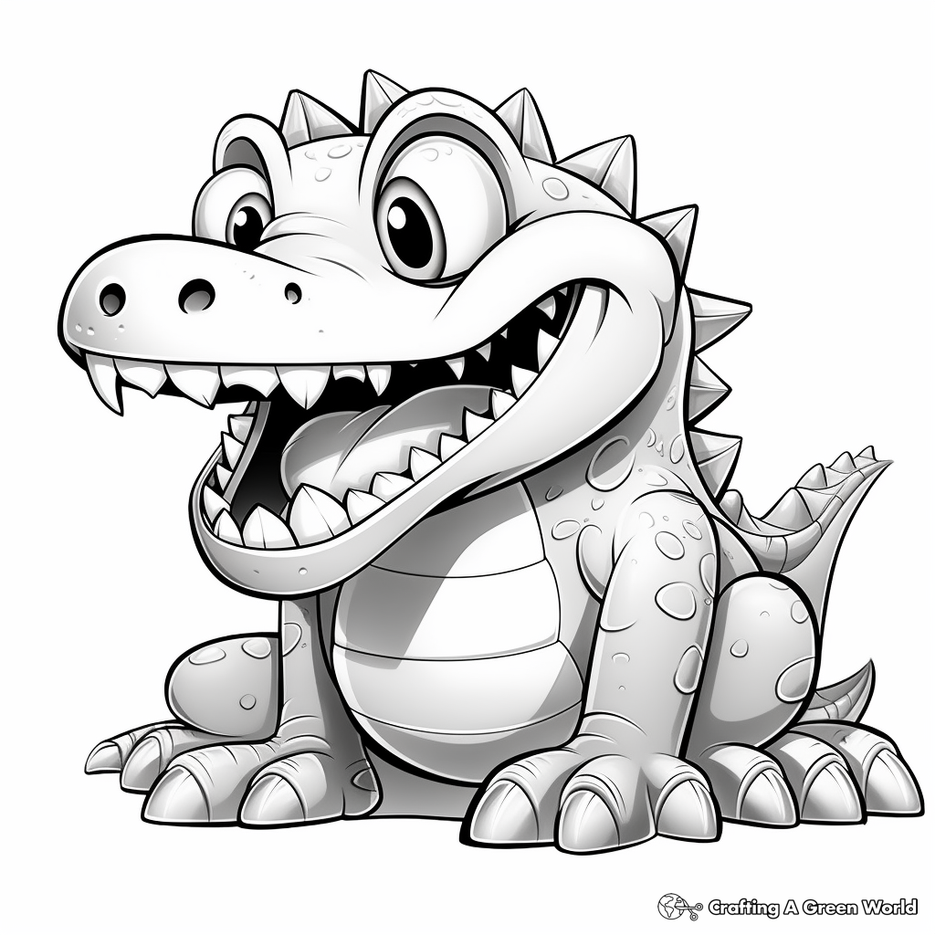 Crocodile coloring pages