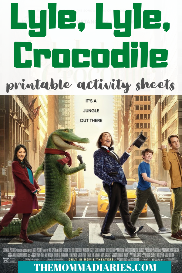 Lyle lyle crocodile printable activity sheets lyle printable activities movie night activities