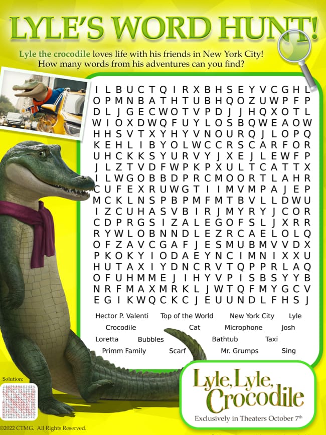 The whole family will sing along with this crocodile