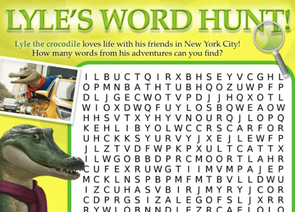 Free printable activity sheets to celebrate release of lyle lyle crocodile in theaters now