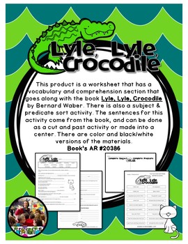 Lyle lyle crocodile by another crull creation tpt