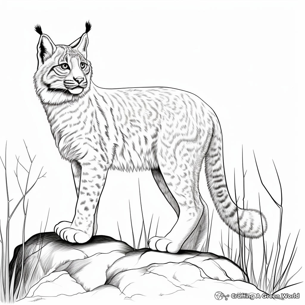 Lynx coloring pages