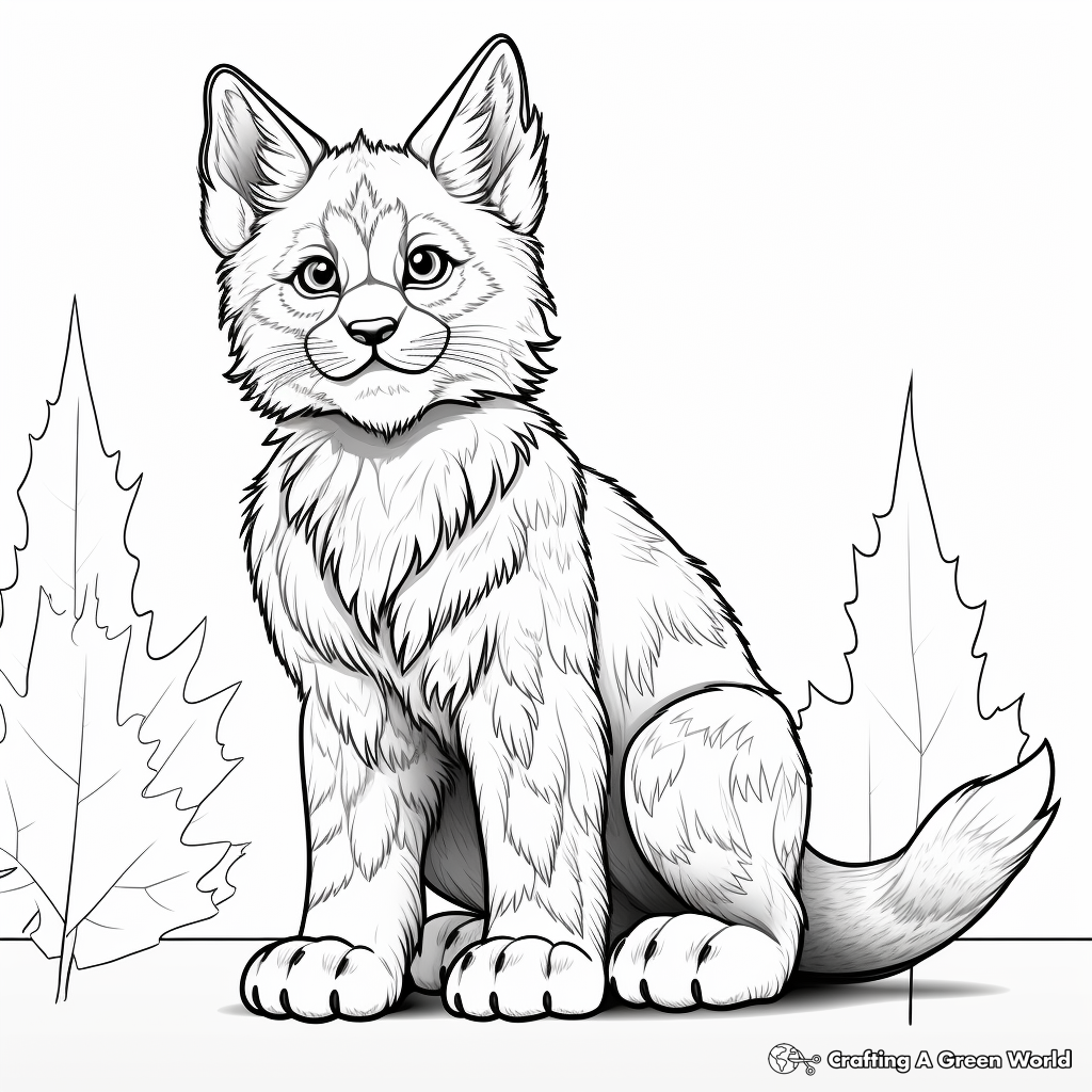 Lynx coloring pages