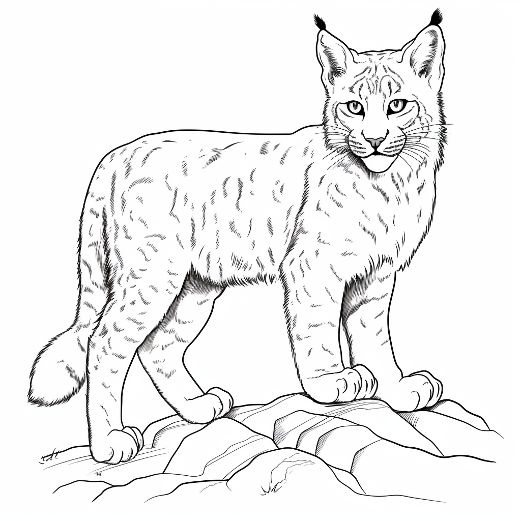 Bobcat coloring pages