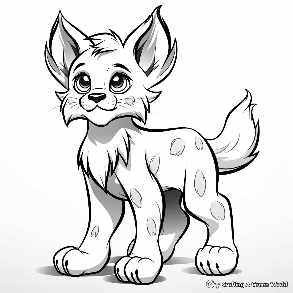 Lynx coloring pages