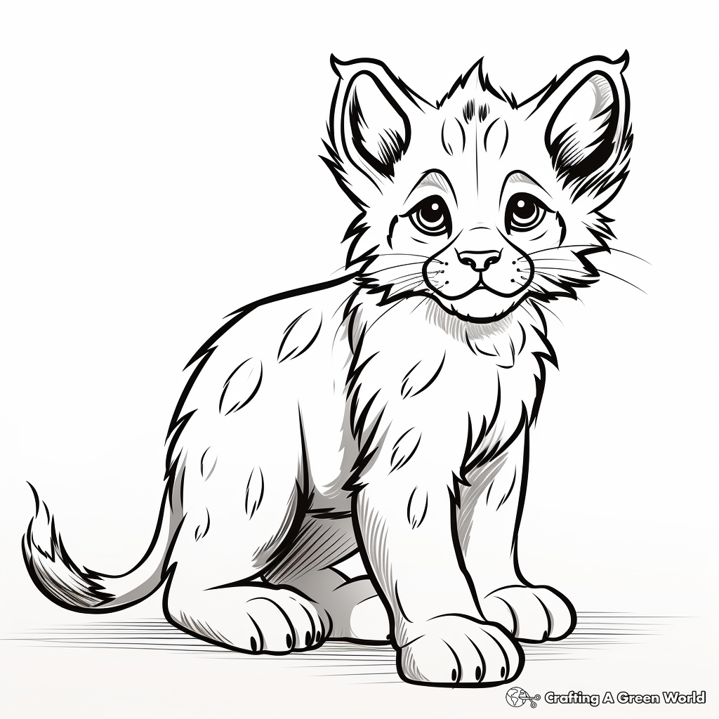 Lynx coloring pages