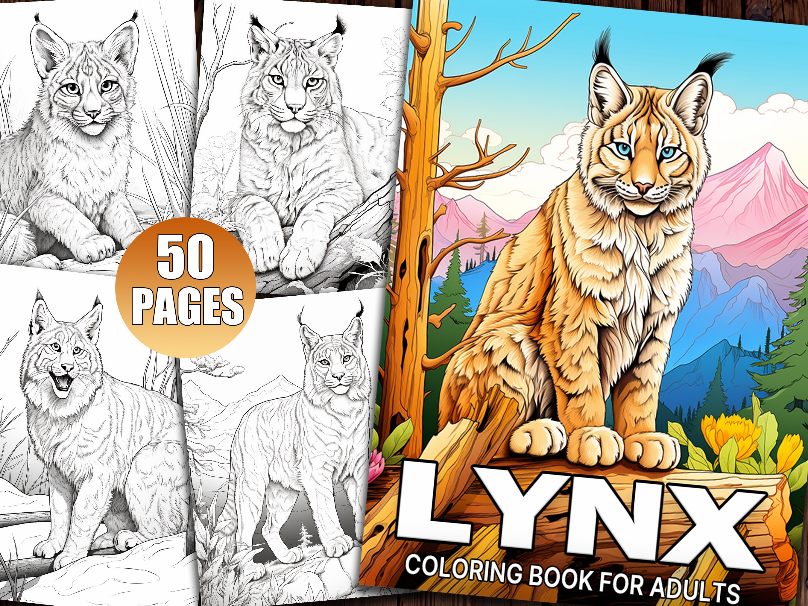 Lynx coloring page