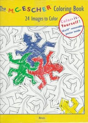 M c escher coloring book used book by abrams