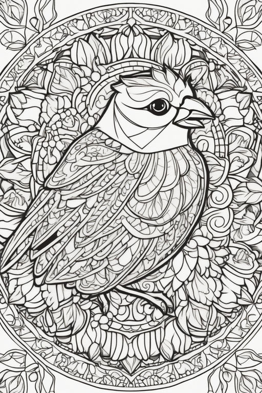 Drawing of birds optical illusion in the style of m c escher black and white full of details